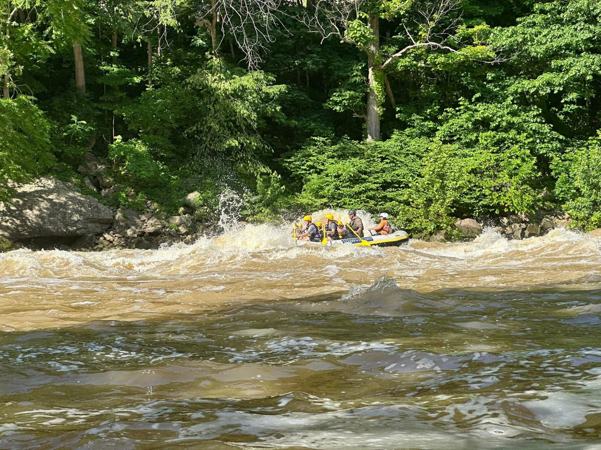 a river running through a body of water