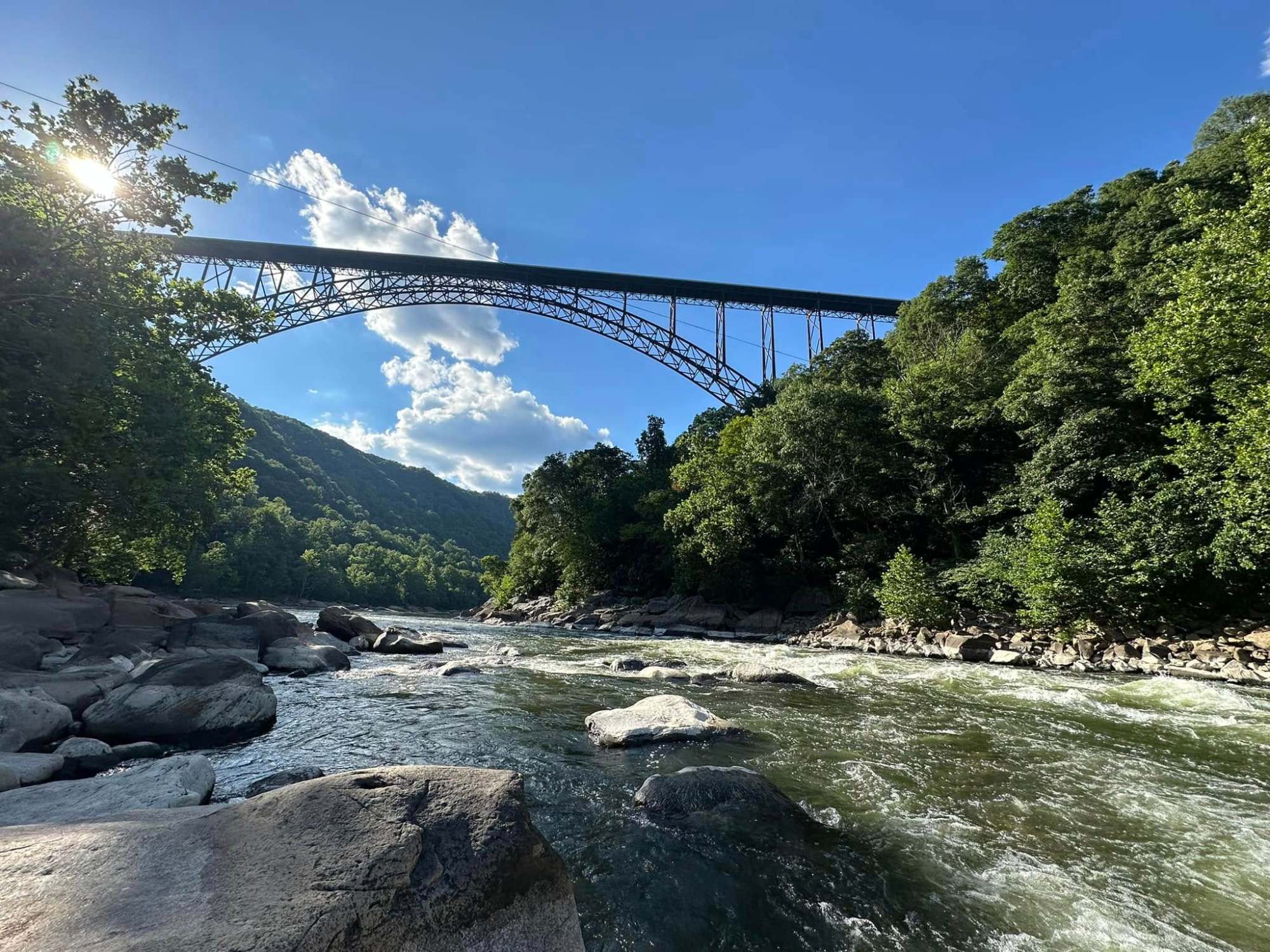 a bridge over a body of water